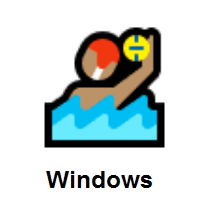 Man Playing Water Polo: Medium Skin Tone on Microsoft Windows