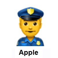 Policeman: Man Police Officer on Apple iOS