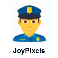 Policeman: Man Police Officer on JoyPixels
