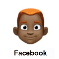 Man: Red Hair: Dark Skin Tone on Facebook