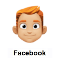 Man: Red Hair: Medium-Light Skin Tone on Facebook