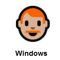 Man: Red Hair: Medium-Light Skin Tone on Microsoft Windows