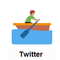 Man Rowing Boat: Medium Skin Tone on Twitter Twemoji