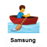 Man Rowing Boat on Samsung