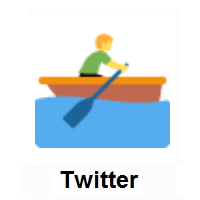 Man Rowing Boat on Twitter Twemoji