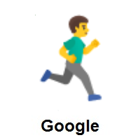 Man Running Facing Right on Google Android