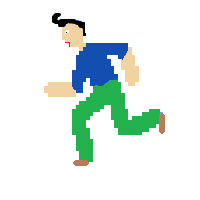 Man Running: Medium-Light Skin Tone