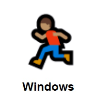 Man Running: Medium Skin Tone on Microsoft Windows