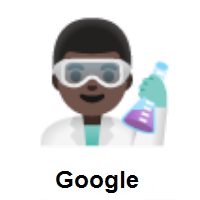 Man Scientist: Dark Skin Tone on Google Android