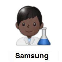 Man Scientist: Dark Skin Tone on Samsung