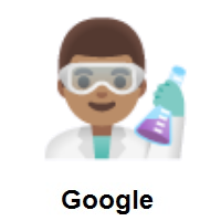 Man Scientist: Medium Skin Tone on Google Android