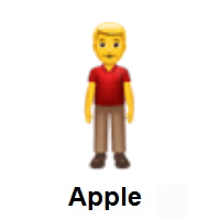 Man Standing on Apple iOS