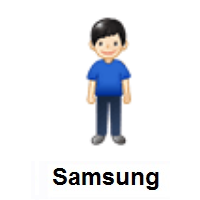 Man Standing: Light Skin Tone on Samsung