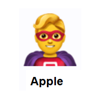 Man Superhero on Apple iOS