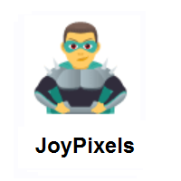 Man Supervillain on JoyPixels