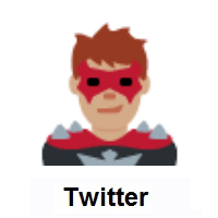 Man Supervillain: Medium Skin Tone on Twitter Twemoji