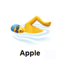Man Swimming on Apple iOS