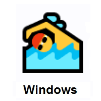 Man Swimming on Microsoft Windows