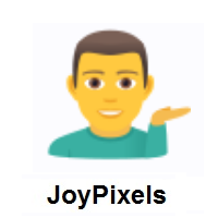 Man Tipping Hand on JoyPixels