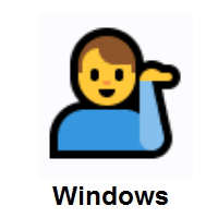 Man Tipping Hand on Microsoft Windows