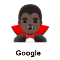 Man Vampire: Dark Skin Tone on Google Android