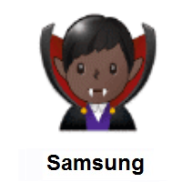 Man Vampire: Dark Skin Tone on Samsung
