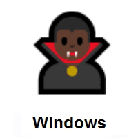 Man Vampire: Dark Skin Tone on Microsoft Windows