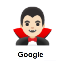 Man Vampire: Light Skin Tone on Google Android