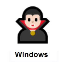 Man Vampire: Light Skin Tone on Microsoft Windows