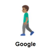 Man Walking: Medium Skin Tone on Google Android