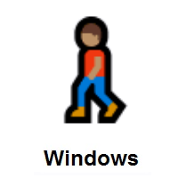 Man Walking: Medium Skin Tone on Microsoft Windows