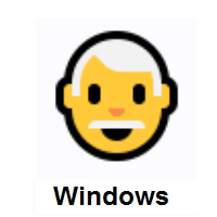 Man: White Hair on Microsoft Windows