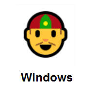 Person with Skullcap on Microsoft Windows