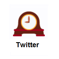 Mantelpiece Clock on Twitter Twemoji