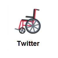Manual Wheelchair on Twitter Twemoji