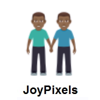 Men Holding Hands: Medium-Dark Skin Tone on JoyPixels