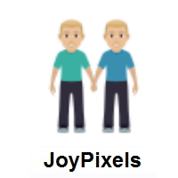 Men Holding Hands: Medium-Light Skin Tone on JoyPixels