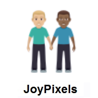 Men Holding Hands: Medium-Light Skin Tone, Medium-Dark Skin Tone on JoyPixels