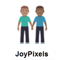 Men Holding Hands: Medium Skin Tone, Medium-Dark Skin Tone on JoyPixels