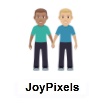 Men Holding Hands: Medium Skin Tone, Medium-Light Skin Tone on JoyPixels