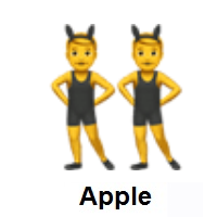 Men with Bunny Ears on Apple iOS
