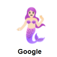 Mermaid: Light Skin Tone on Google Android