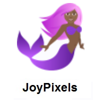 Mermaid: Medium-Dark Skin Tone on JoyPixels