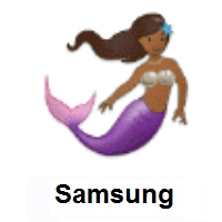 Mermaid: Medium-Dark Skin Tone on Samsung