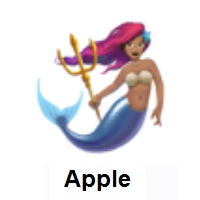 Mermaid: Medium Skin Tone on Apple iOS