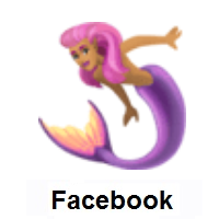 Mermaid: Medium Skin Tone on Facebook