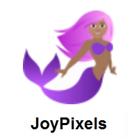 Mermaid: Medium Skin Tone on JoyPixels