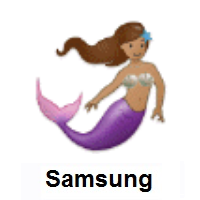 Mermaid: Medium Skin Tone on Samsung