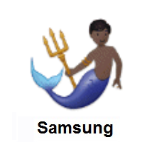 Merman: Dark Skin Tone on Samsung