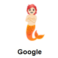 Merperson: Light Skin Tone on Google Android